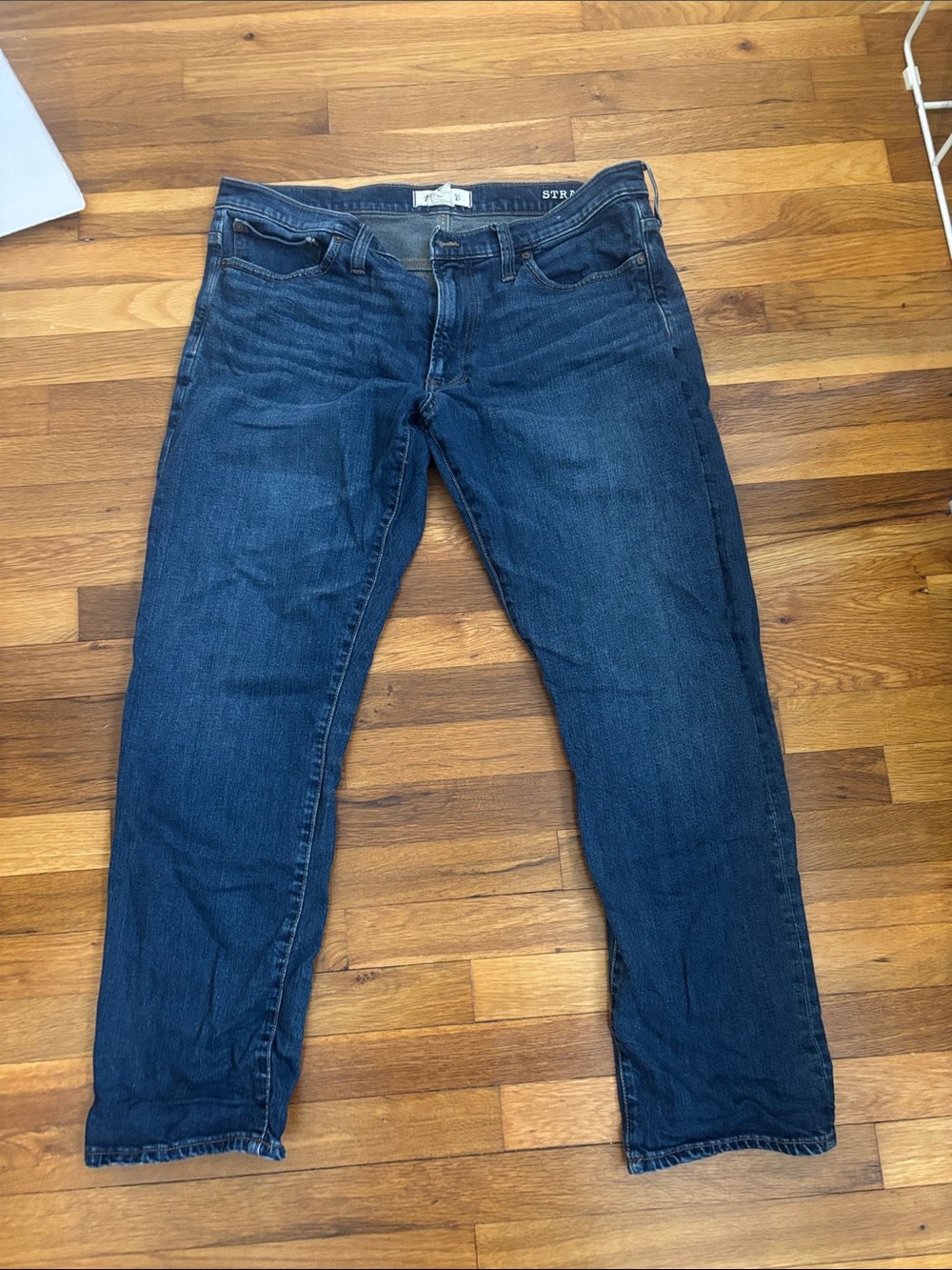 Madewell Straight Fit Men's Dark Blue Jeans